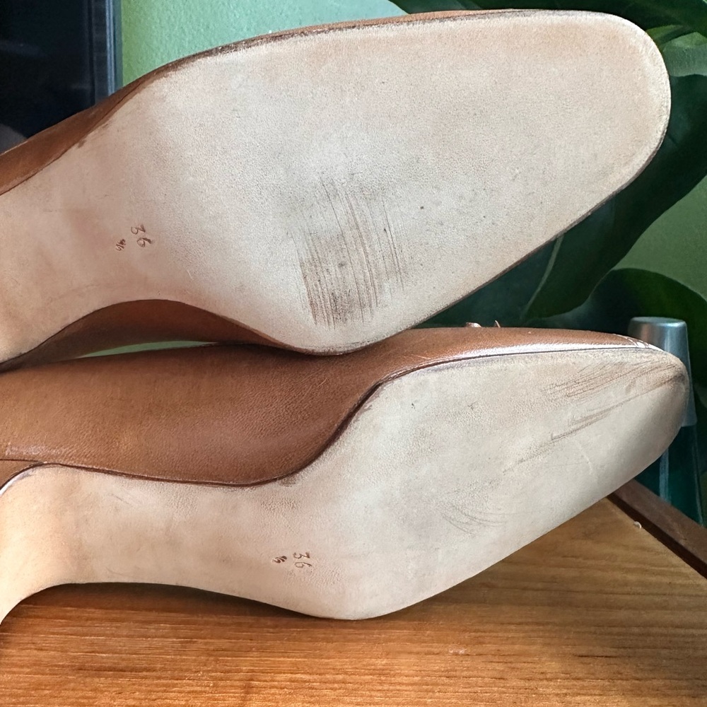 Vintage Cremieux Designer Kitten Heels - Unworn Made in Italy, Leather, size 36 - Picture 5 of 5